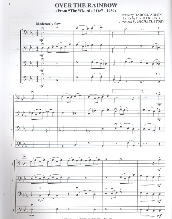 Movie Quartets for all: for 4 instruments