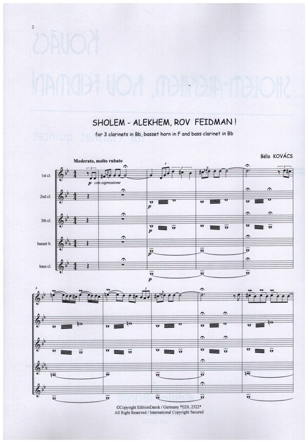 Sholem alechem, rov Feidman!
