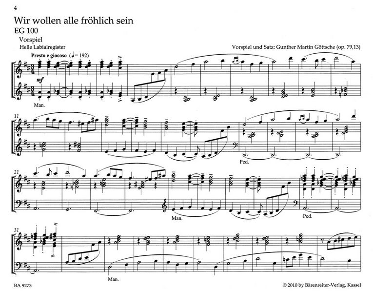 Kleine Choralvorspiele und Begleitsätze: Ostern bis Ende des Kirchenjahres 