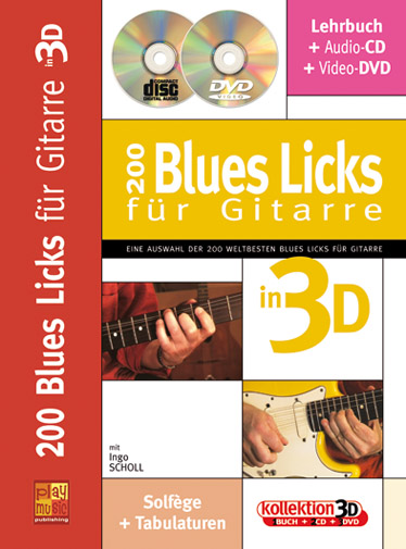 200 Blues Licks in 3D (+CD +DVD):