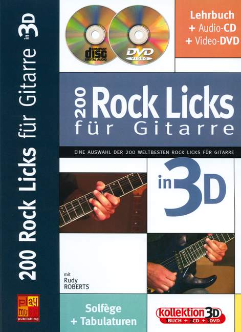200 Rock Licks in 3D (+CD +DVD):