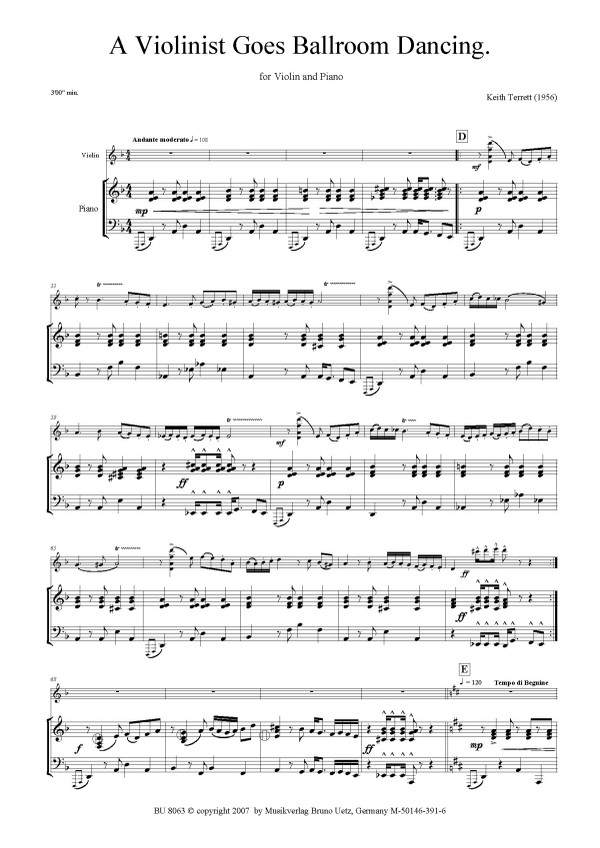 A Violinist goes Ballroom Dancing