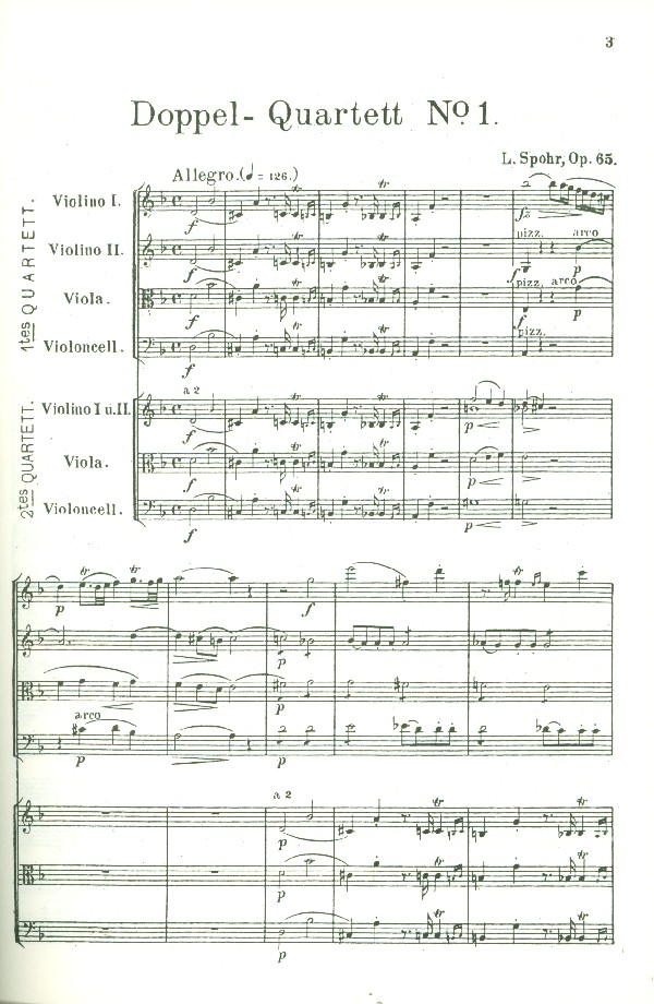 Doppelquartett d-Moll op.65 für