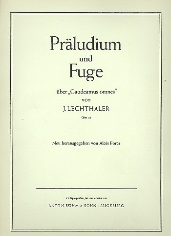 Präludium und Fuge über Gaudeamus omnes op.24