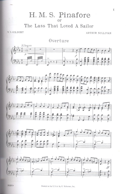 HMS Pinafore or the lass that loved a Sailor