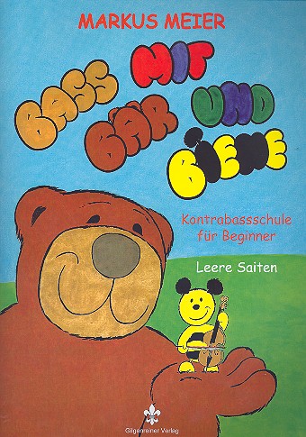 Bass mit Bär und Biene - Leere Saiten