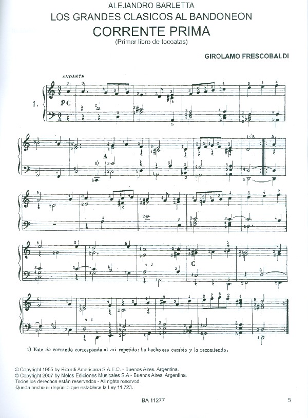 Los grandes Clasicos al Bandoneon 1