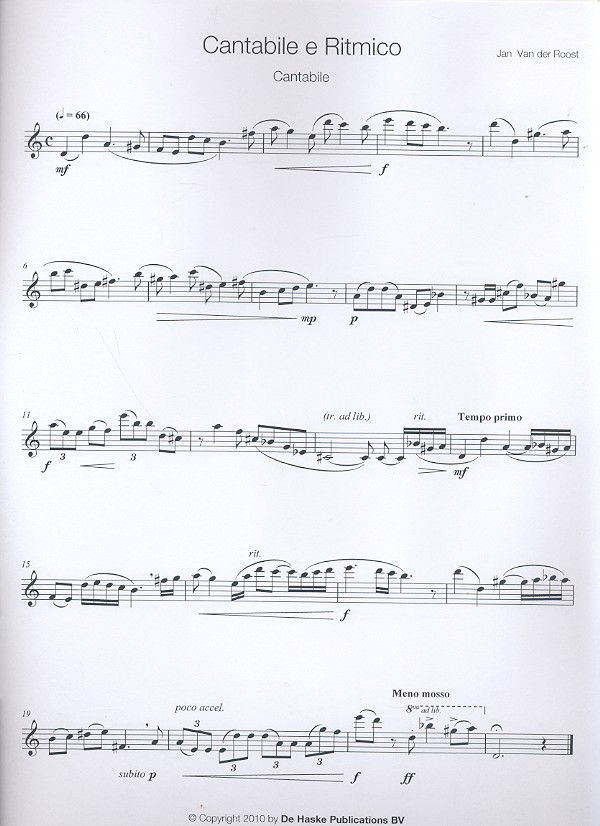 Cantabile e Ritmico for flute