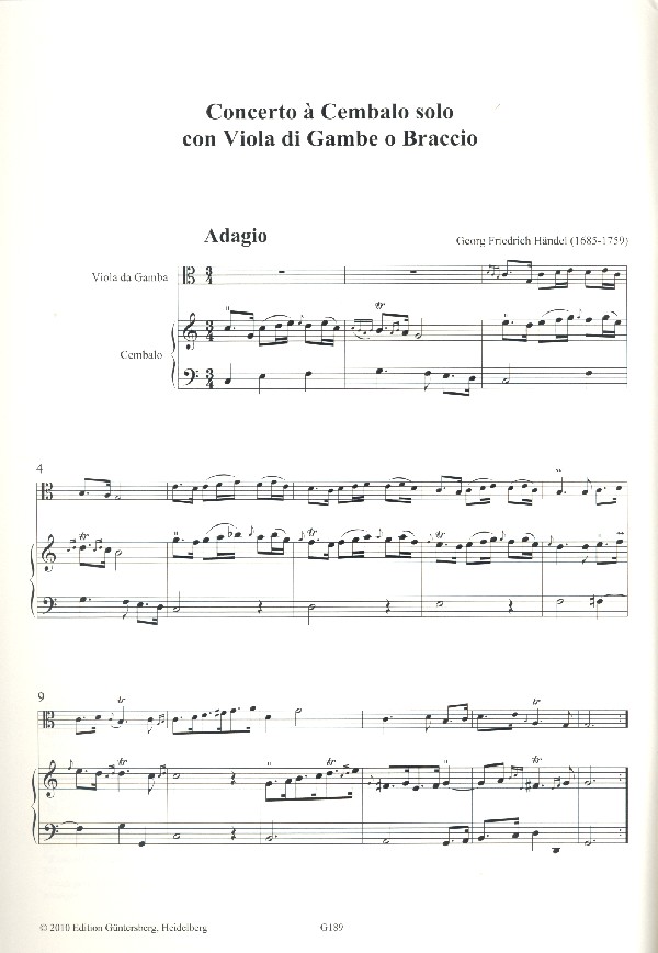 Konzert C-Dur für Cembalo und