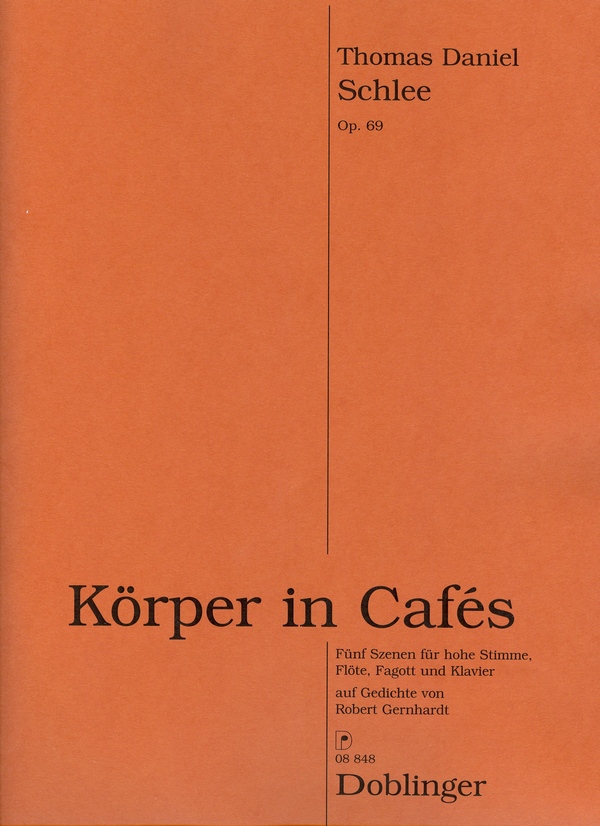 Körper in Cafés op.69 für Gesang (hoch),
