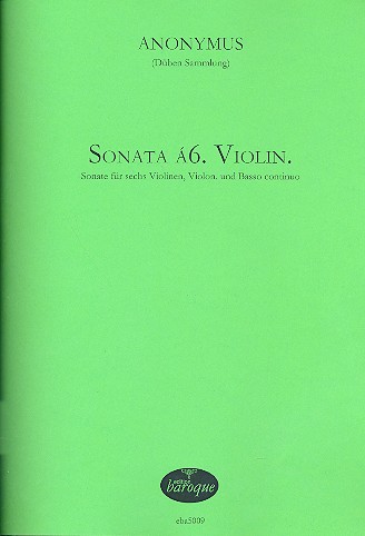 Sonata á6. Violin.:  für 6 Violinen, Violon