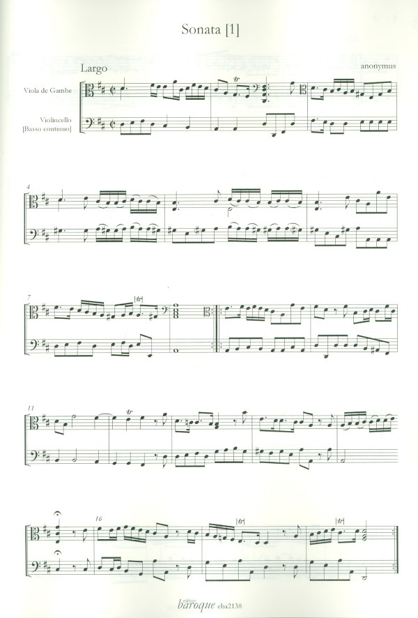 4 Sonatas für Viola da Gamba und