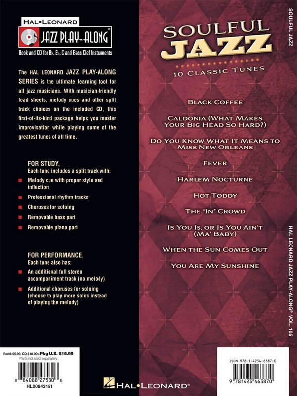 Soulful Jazz (+CD): Bb, Es, C and