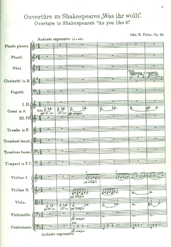 Overture to As you like it op.28