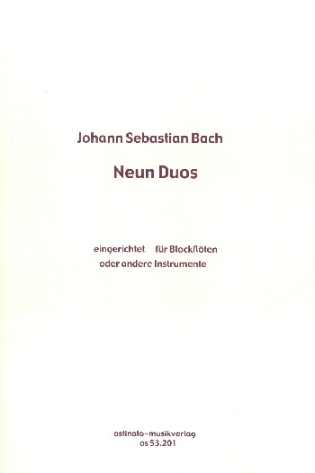 9 Duos für Blockflöten und andere