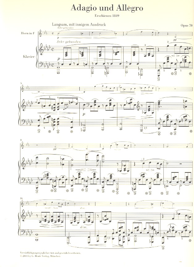 Adagio und Allegro op.70