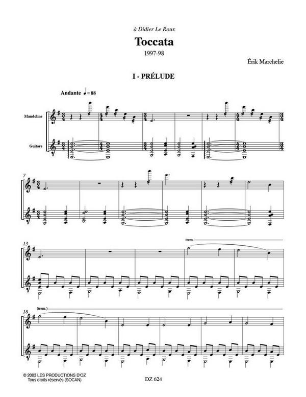 Toccata pour mandoline et guitare