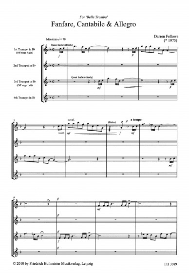 Fanfare, Cantabile and Allegro