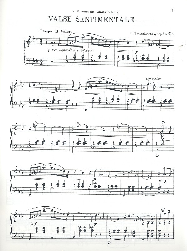 Valse sentimentale op.51,6