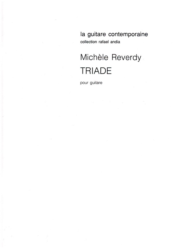 Triade pour guitare