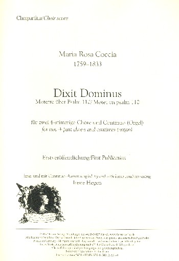 Dixit Dominus Domino meo für