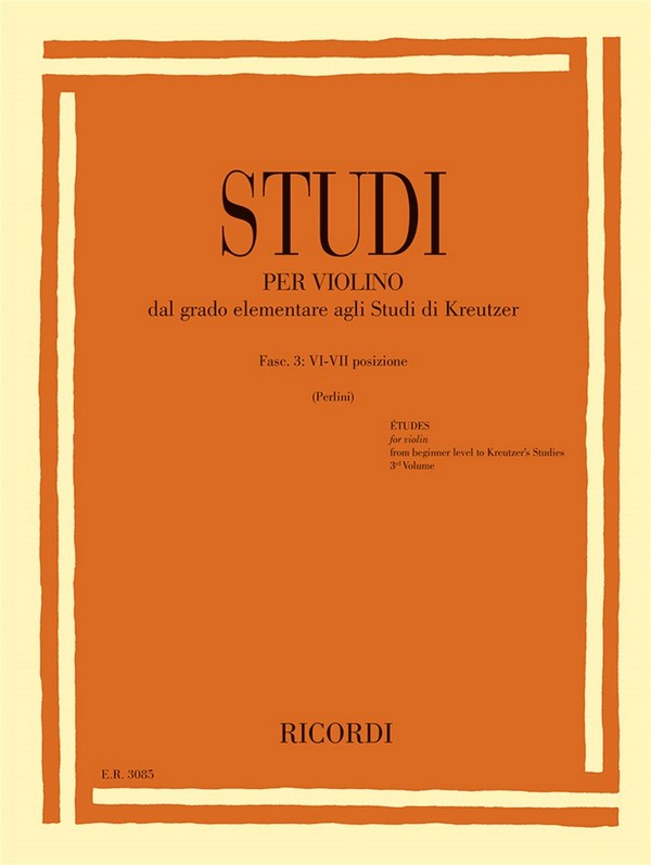 Studi - Fasc. III: VI-VII posizione