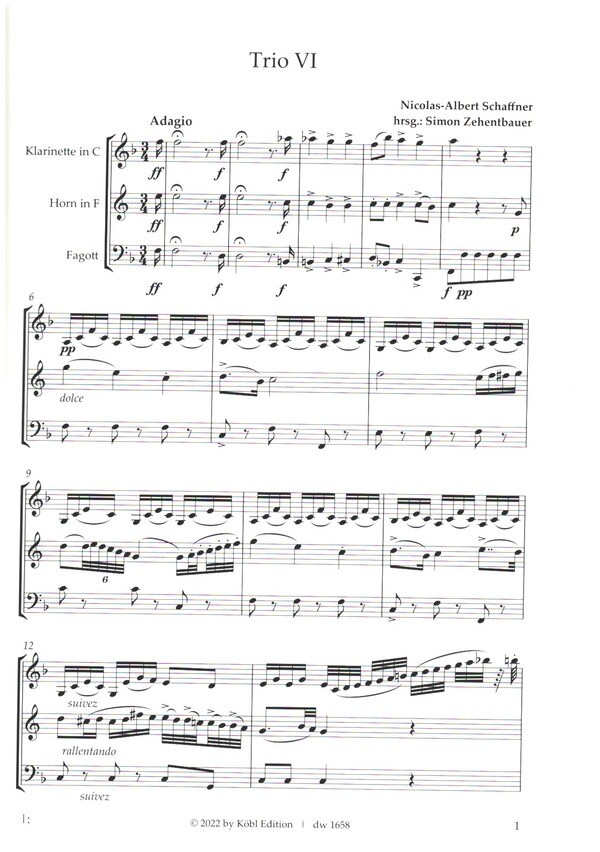 6 Trios brillants et faciles op.2- Trio no.6