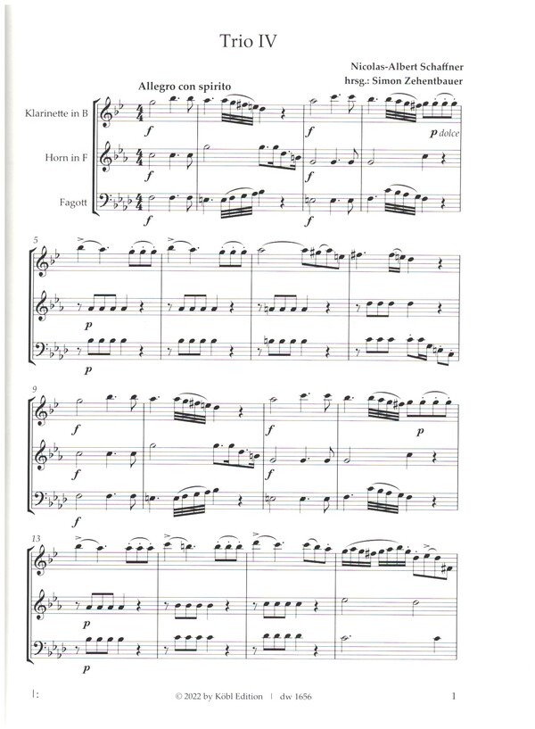 6 Trios brillants et faciles op.2- Trio no.4