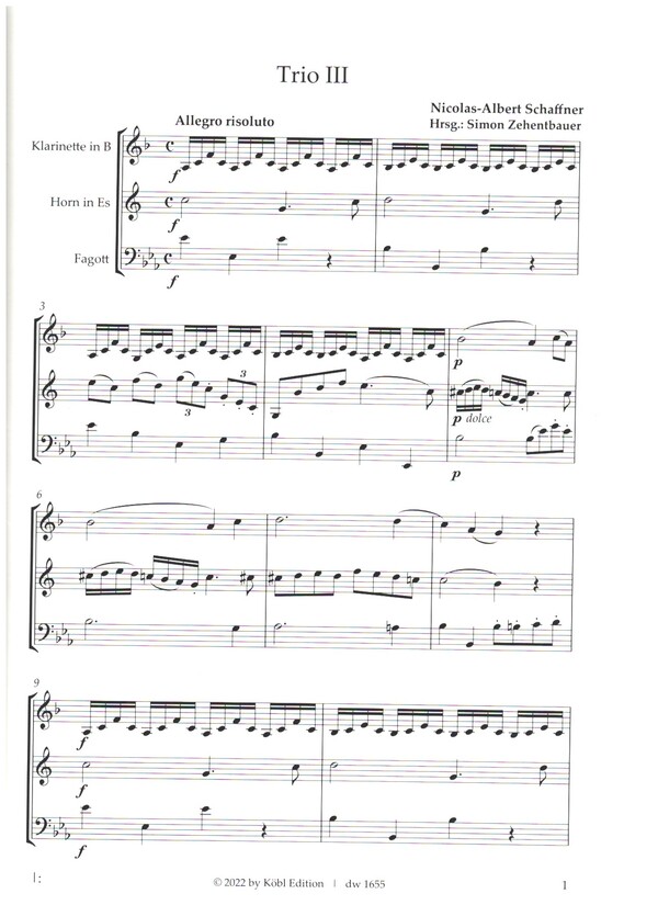6 Trios brillants et faciles op.2- Trio no.3