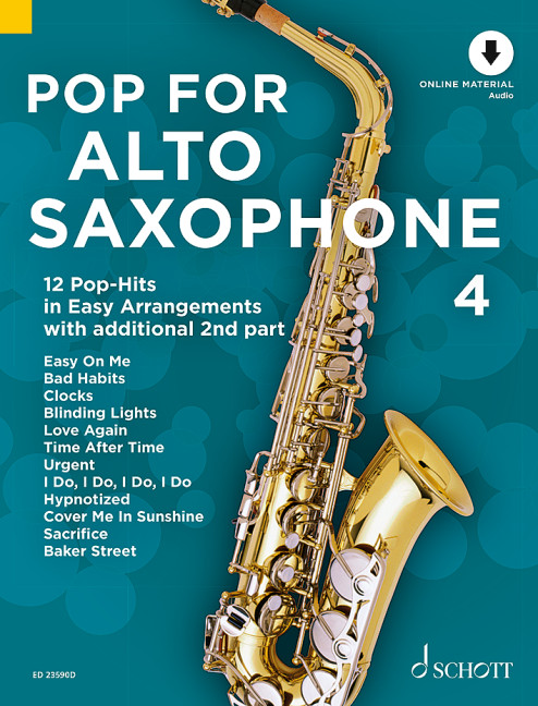 Pop for Alto Saxophone Band 4 (+Online Audio)