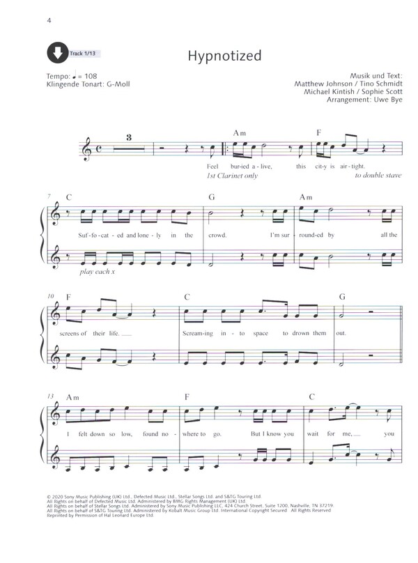 Pop for Clarinet Band 4 (+Online Audio)