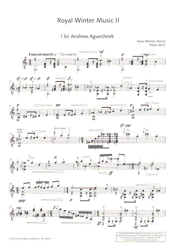 Royal Winter Music - Second sonata on Shakespearean characters