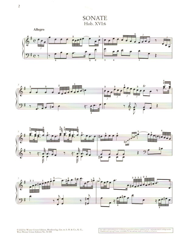 Sonate G-Dur Hob.XVI:6