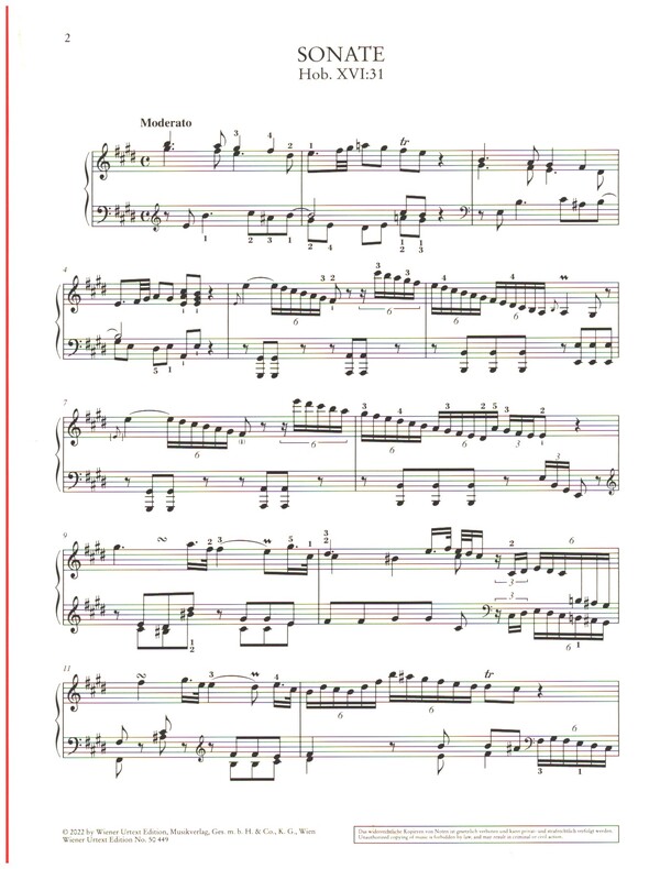 Sonate E-Dur Hob.XVI:31