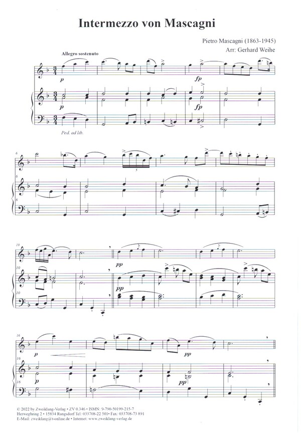 Intermezzo von Mascagni