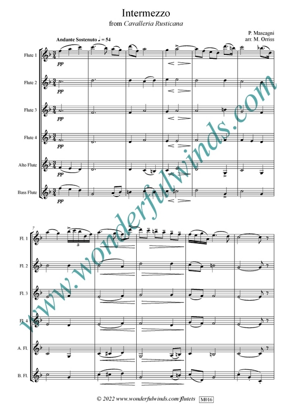 Intermezzo from 'Cavallaria Rusticana'