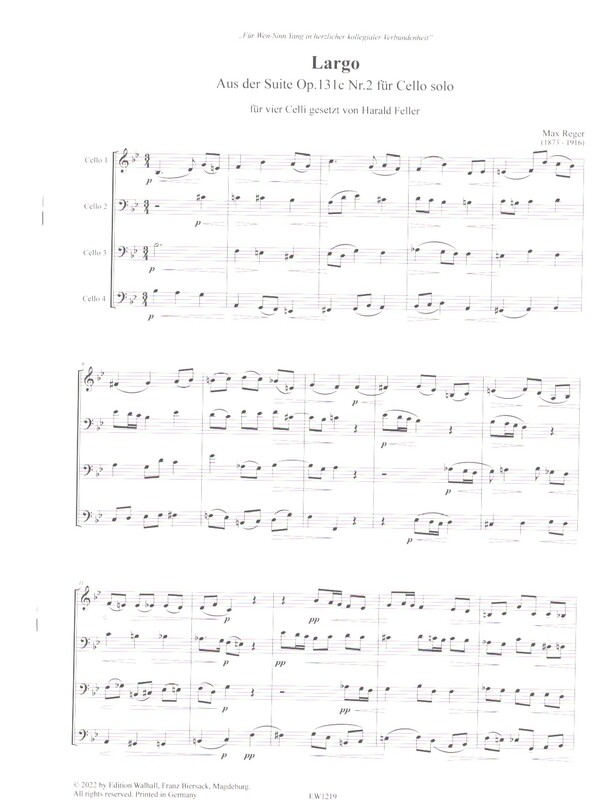 Largo aus der Suite op.131,2