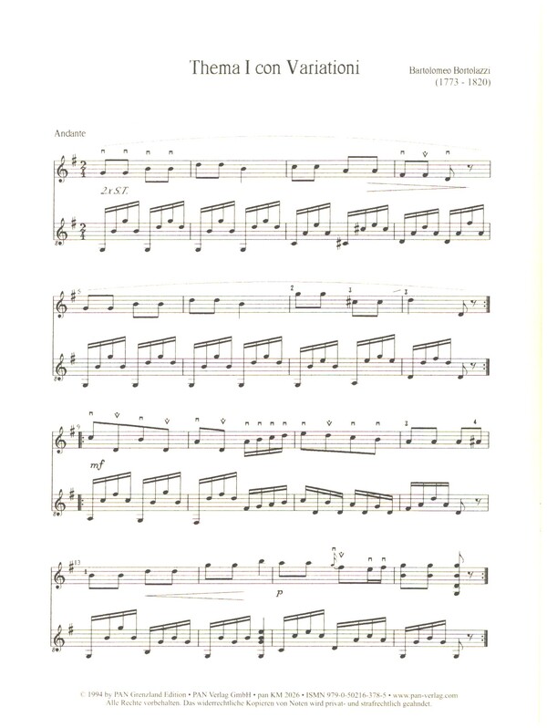 Thema I con Variationi aus op.10