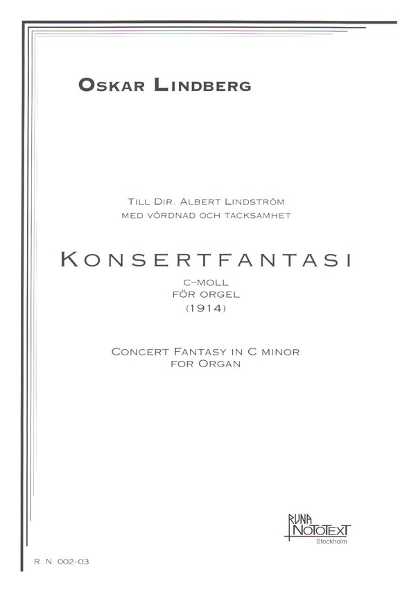 Concert Fantasy in c-minor (1914)