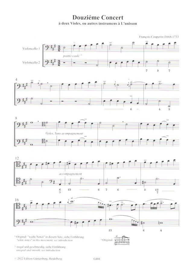 Les Gouts-Réunis, Concertos nos.12 et 13