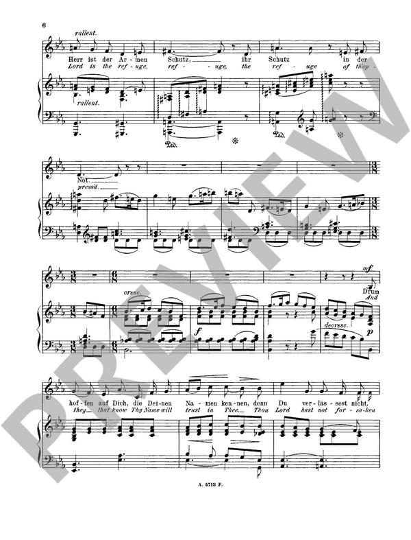 AF4713  Aus dem IX Psalm ('Ich danke dem Herrn) Es-Dur op.19