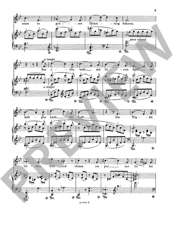 AF5007  Erinnerung an Rügen - 2 Lieder ('Am Kieler Bach', op.25,1)