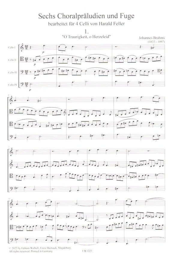 6 Choralpräludien und Fuge