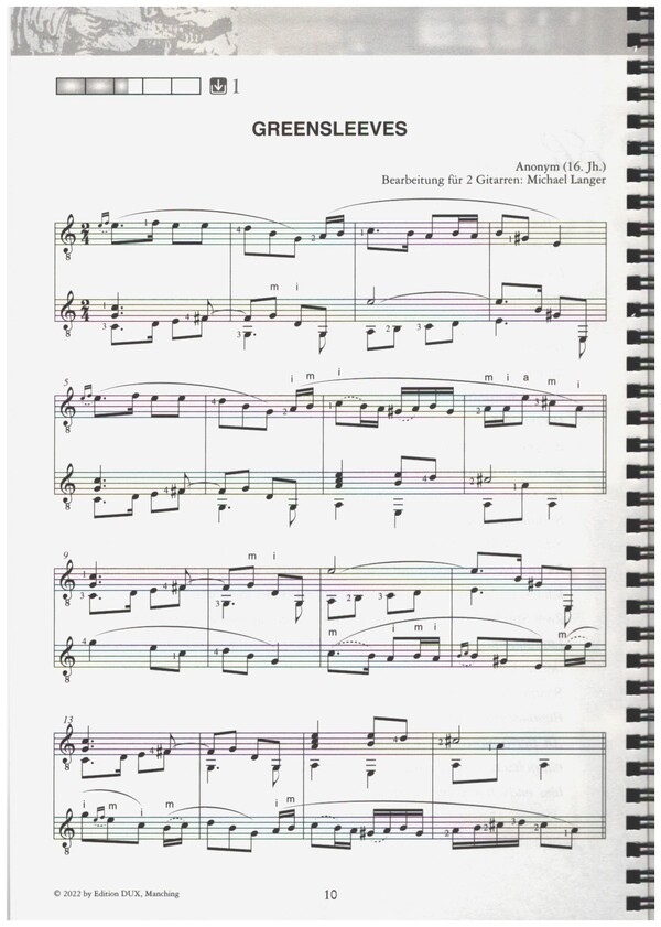 Saitenwege für 2 Gitarren Band 2 (+Online Audio)