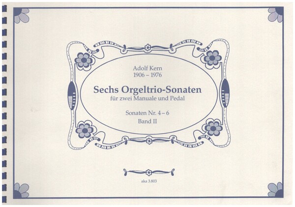 6 Orgeltrio-Sonaten Band 2 (Sonaten 4-6)