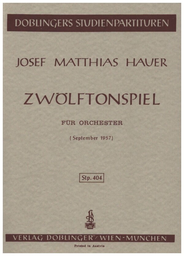 Zwölftonspiel (September 1957)