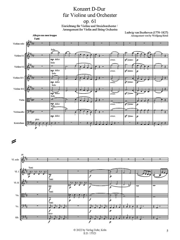Konzert D-Dur op.61