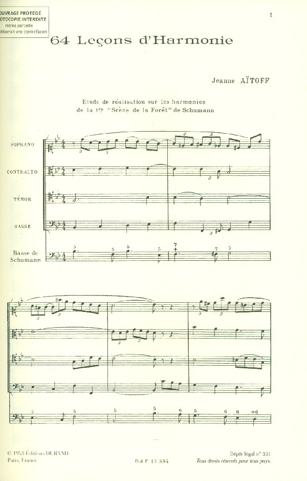 64 lecons d' harmonie