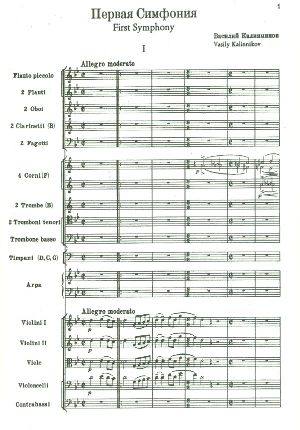 Sinfonie g-Moll Nr.1