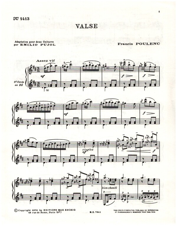 Valse for 2 guitars